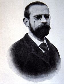 Leopoldo Alas Clarin (1852 - 1901), Spanish writer, engraving of Ilustración Artística 1901