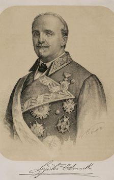 Leopoldo O'Donnell (1809-1867), Spanish military and politician, 1869. Creator: Jose Cuevas
