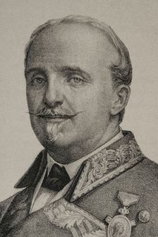Leopoldo O'Donnell (1809-1867), Spanish military and politician, 1869. Detail. Creator: Jose Cuevas