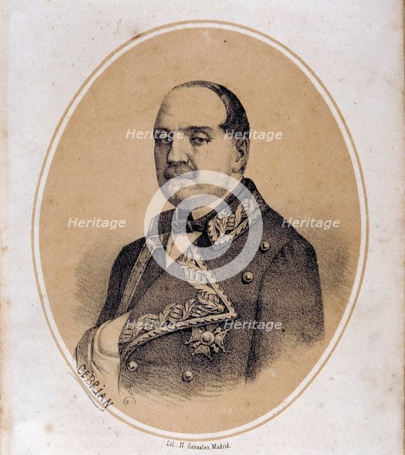 Leopoldo O'Donnell (1809-1867) Spanish politician and military.