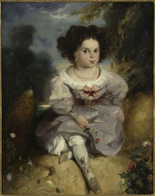 Léopoldine Hugo at the Age of 4, c. 1828. Creator: Boulanger, Louis Candide (1806-1867)