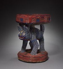 Leopard Caryatid Stool , possibly 1800s. Creator: Unknown