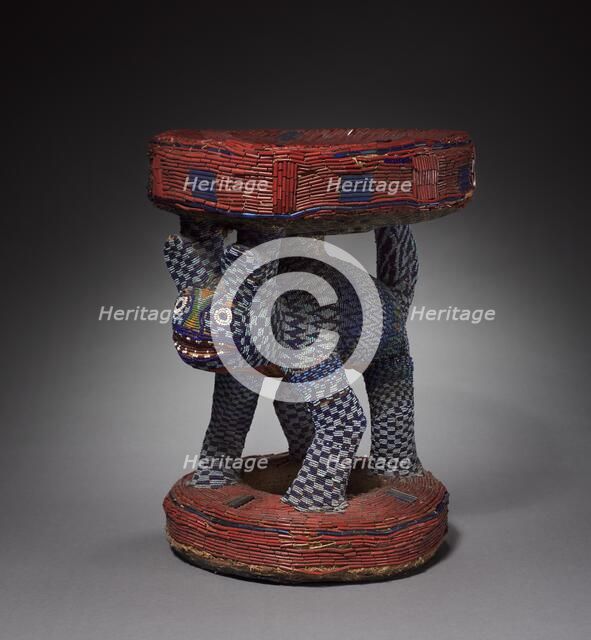 Leopard Caryatid Stool , possibly 1800s. Creator: Unknown.