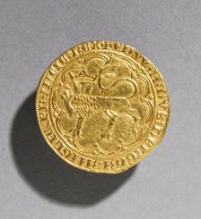 Leopard dOr of Edward III of England (obverse), 1327-1377. Creator: Unknown