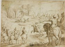 Leopard Hunt in Persia, n.d. Creator: Unknown