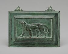 Leopard, model 1831, cast by 1874. Creator: Antoine-Louis Barye