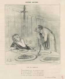 L'épée de Damoclès, c1842. Creator: Honore Daumier
