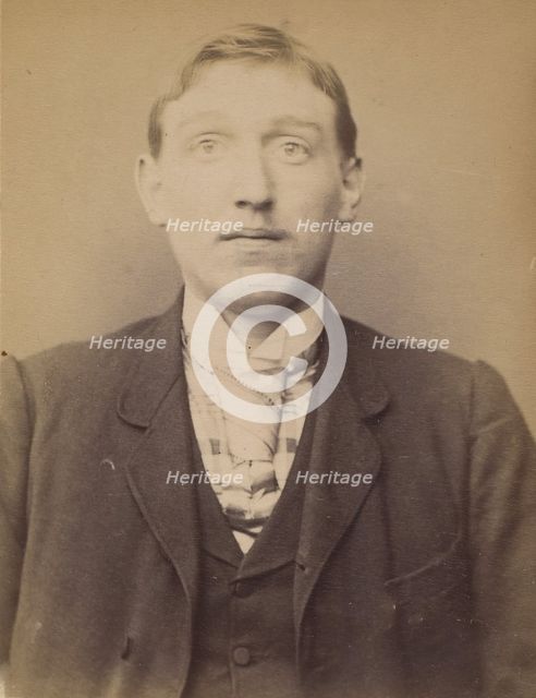 Lepla. Henri, Florimond. 25 ans, né à Gand (Belgique). Anarchiste. 1/3/94., 1894. Creator: Alphonse Bertillon.