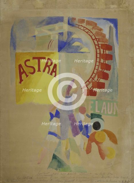 L'Équipe de Cardiff, 1912-1913. Creator: Delaunay, Robert (1885-1941).