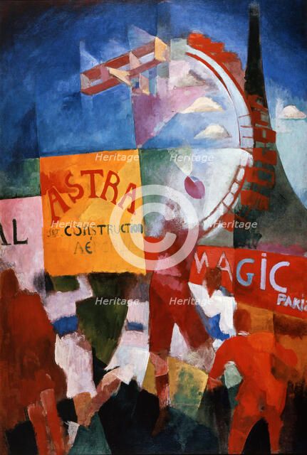 'L'Equipe de Cardiff', (The Cardiff Team), 1913.  Artist: Robert Delaunay