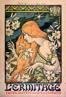 L'Ermitage, revue illustrée, poster, 1897. Creator: Berthon, Paul (1872-1909)