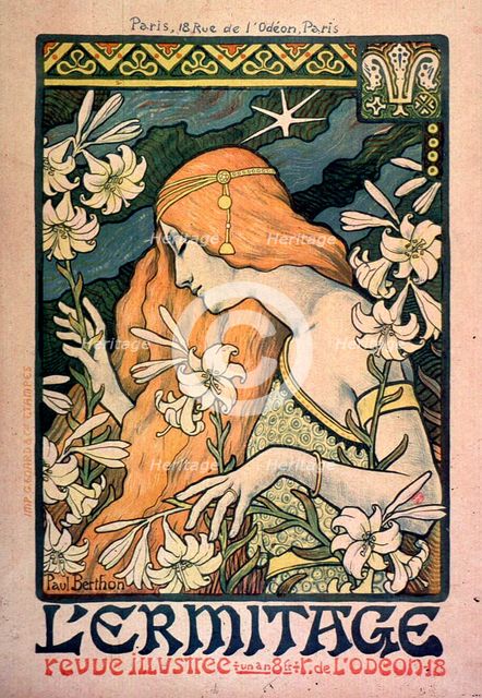 L'Ermitage, revue illustrée, poster, 1897.  Creator: Berthon, Paul (1872-1909).