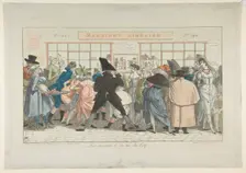 Les Musards de la Rue du Coq (Dawdlers of the Rue du Coq), 1805. Creator: Pierre Nolasque Bergeret