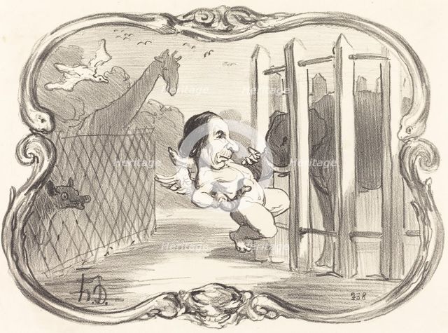 Les Malheurs du chimiste Dumas, 1851. Creator: Honore Daumier.
