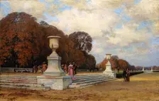 Les marches de marbre rose à Versailles, 1899. Creator: Zuber, Henri (1844-1909)