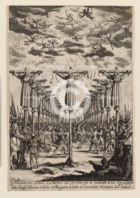 Les Martyrs du Japon (The Martyrs of Japan) , c1627. Creator: Callot; Jacques (1592-1635).