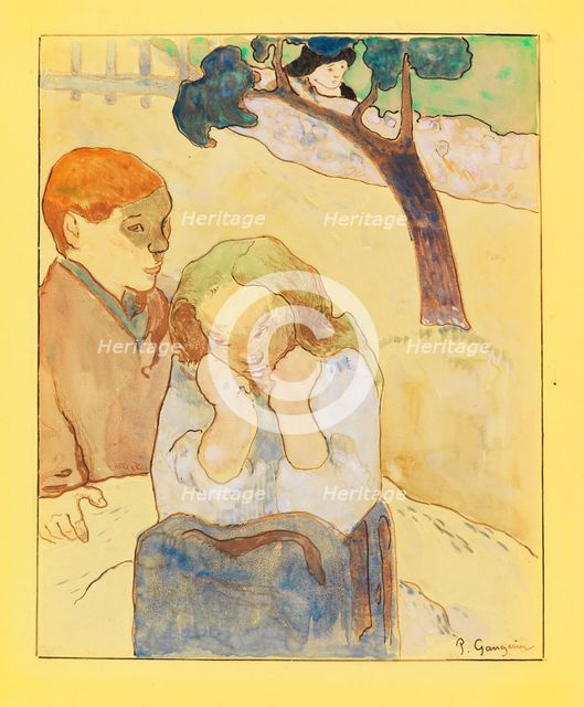 Les misères humaines, 1889. Creator: Gauguin, Paul Eugéne Henri (1848-1903).