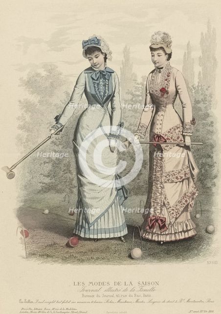 Les Modes de la Saison, Journal illustré de la Famille, 1880. Creator: Anonymous.