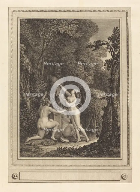 Les nymphes scrupuleuses, 1784. Creator: Geraud Vidal.