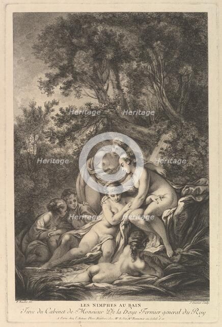 Les Nimphes au Bain (The Nymphs at the Bath), 18th century. Creator: Jean Ouvrier.