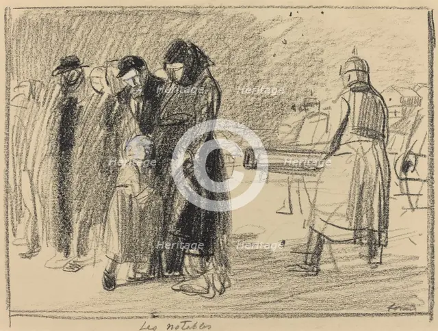 Les notables, c. 1914/1919. Creator: Jean Louis Forain.