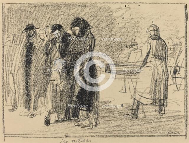 Les notables, c. 1914/1919. Creator: Jean Louis Forain.