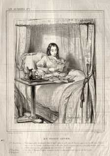 Les Actrices: Au petit lever..., 1843. Creator: Paul Gavarni (French, 1804-1866)