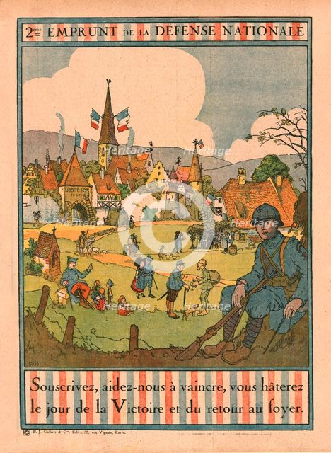 'Les affiches illustrees du deuxieme emprunt; 2eme Emprunt de la Defense Nationale', 1916. Creator: Unknown.