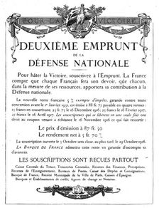 Les affiches illustrees du deuxieme emprunt; L'affiche de l'Imprimerie Nationale 1916. Creator: Unknown