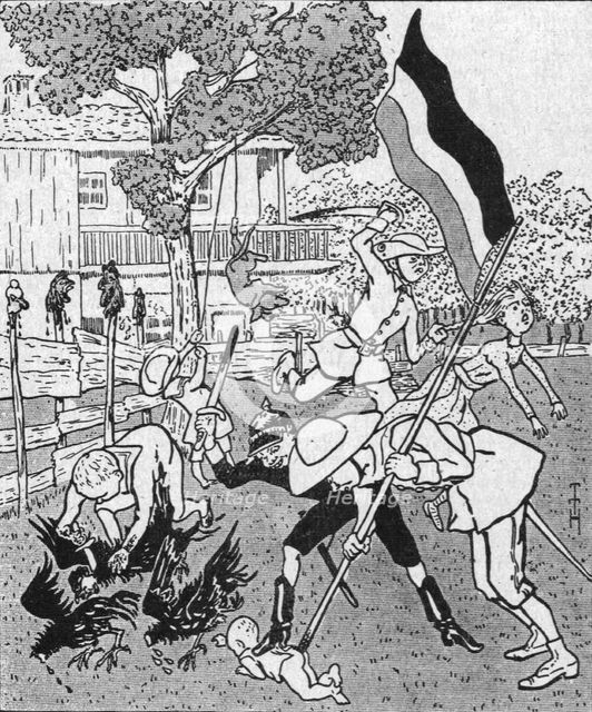 'Les allemands peints par eux-memes et par les neutres; "les enfants du commandant..., 1916. Creator: Unknown.