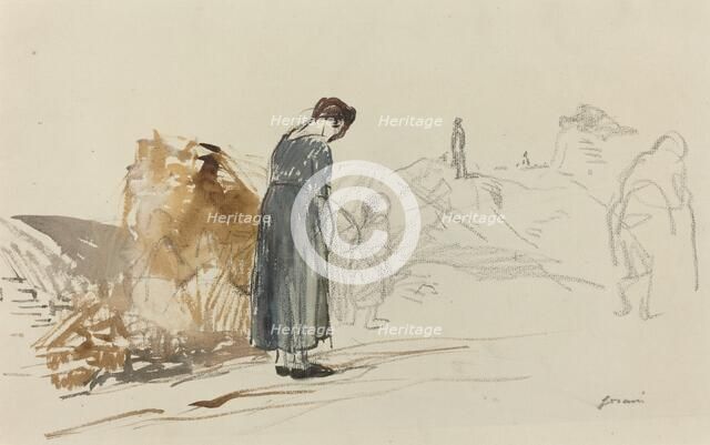 Les Allemands sont partis, c. 1914/1919. Creator: Jean Louis Forain.