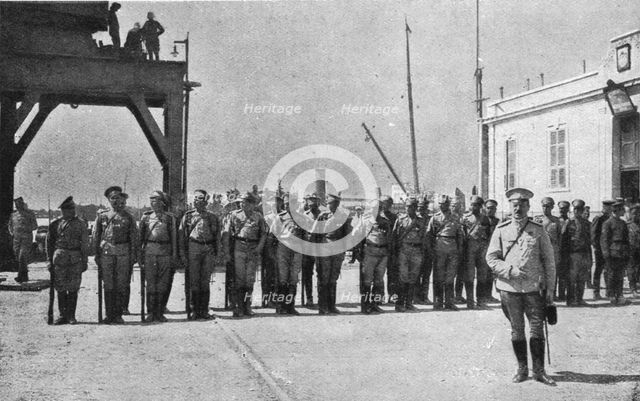 'Les allies a Salonique; L'arrivee des Russes: le general russe Artamanof', 1916. Creator: Unknown.