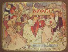 Les Amants, 1895. Creator: Mucha, Alfons Marie (1860-1939)