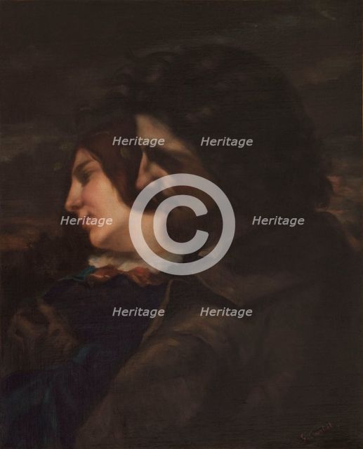 Les amants dans la campagne. Sentiments du jeune âge, c.1844. Creator: Gustave Courbet.