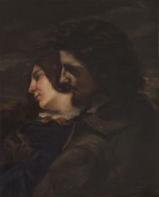Les amants dans la campagne. Sentiments du jeune âge, c.1844. Creator: Gustave Courbet