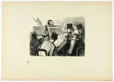 Les amateurs de tableaux à l'hôtel Bouillon, from Tirage Unique de Trente-Si..., 1862, printed 1920. Creator: Charles Maurand