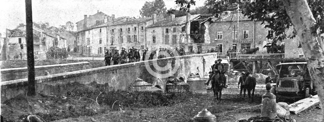 ''Les Americains dans le Saillant de Saint-Mihiel; A Thiaucourt, conquis le 12 septembre a..., 1918. Creator: Unknown.
