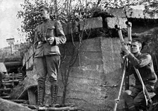 'Les Americains dans le Saillant de Saint-Mihiel; Dans les positions de l'ennemi: observ..., 1918. Creator: Unknown