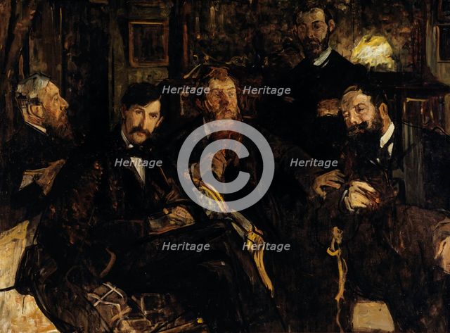 Les amis, c.1899. Creator: Lucien Simon.
