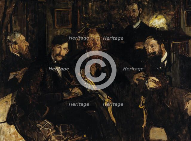 Les amis, c.1899. Creator: Lucien Simon.