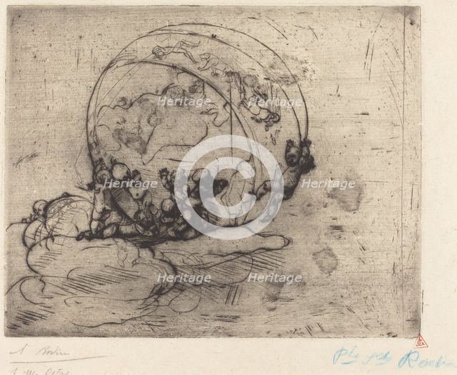 Les Amours Conduisant le Monde, 1881. Creator: Auguste Rodin.