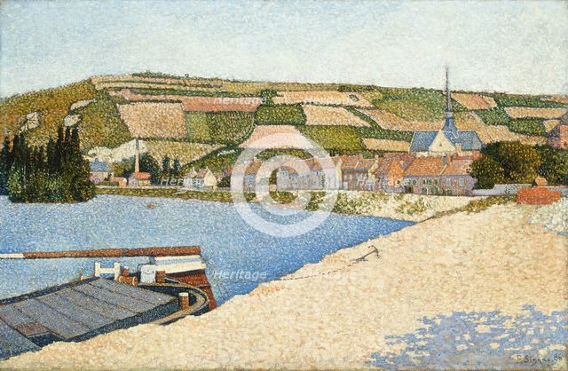 Les Andelys, Côte d'Aval, 1886. Creator: Paul Signac.
