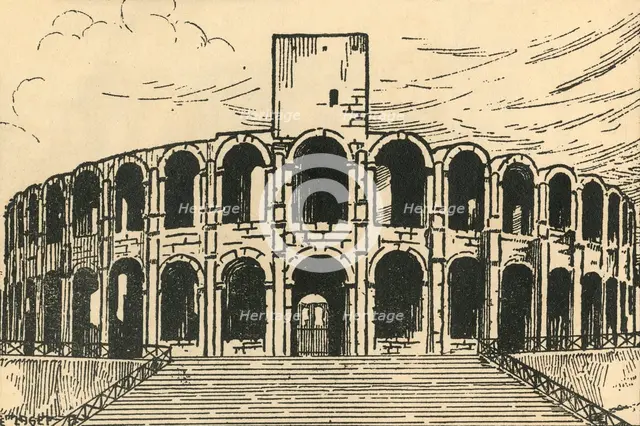 'Les Arenes - The Arena', c1920s. Creator: E Laget.