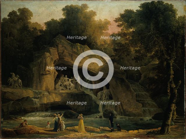 Les Bains d'Apollon à Versailles, 1803. Creator: Hubert Robert.