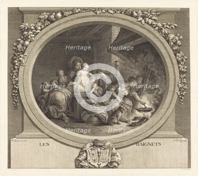 Les Baignets, probably 1782. Creator: Nicolas Delaunay.