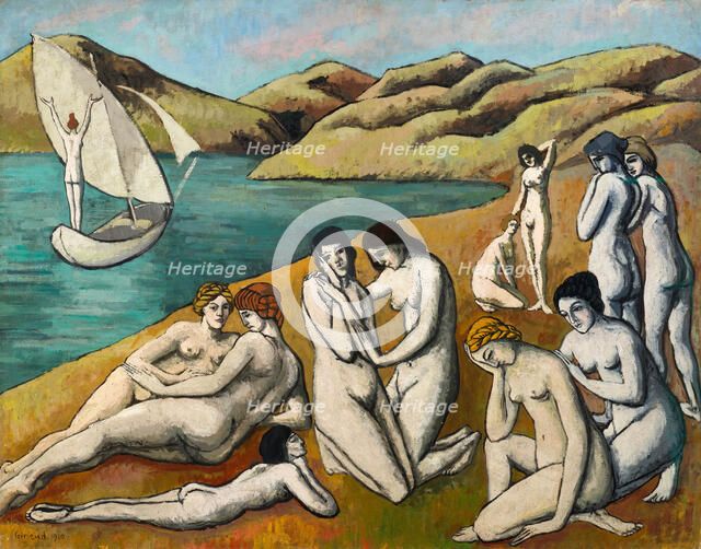 Les Baigneuses ou Petit Lesbos, 1910. Creator: Girieud, Pierre Paul (1876-1948).
