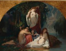 Les baigneuses (Les filles de la source), ca 1842