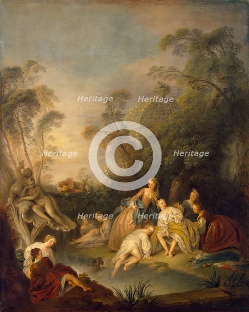 Les Baigneuses (Women Bathing), 1717. Creator: Jean-Baptiste Pater.