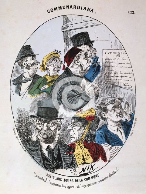 'Les Beaux Jours de la Commune', 1871. Artist: Anon