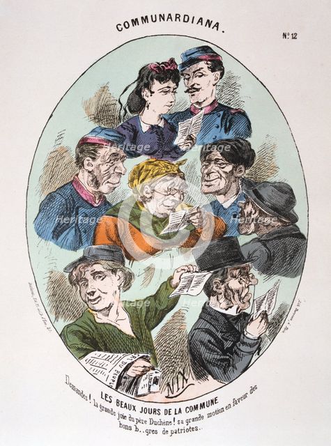 'Les Beaux Jours de la Commune', 1871. Artist: Anon